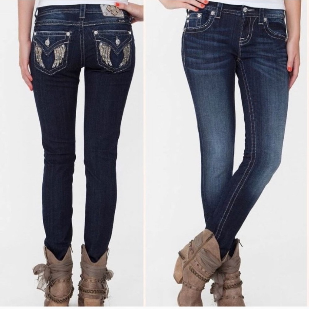 Miss Me Signature Skinny Stretch Wings